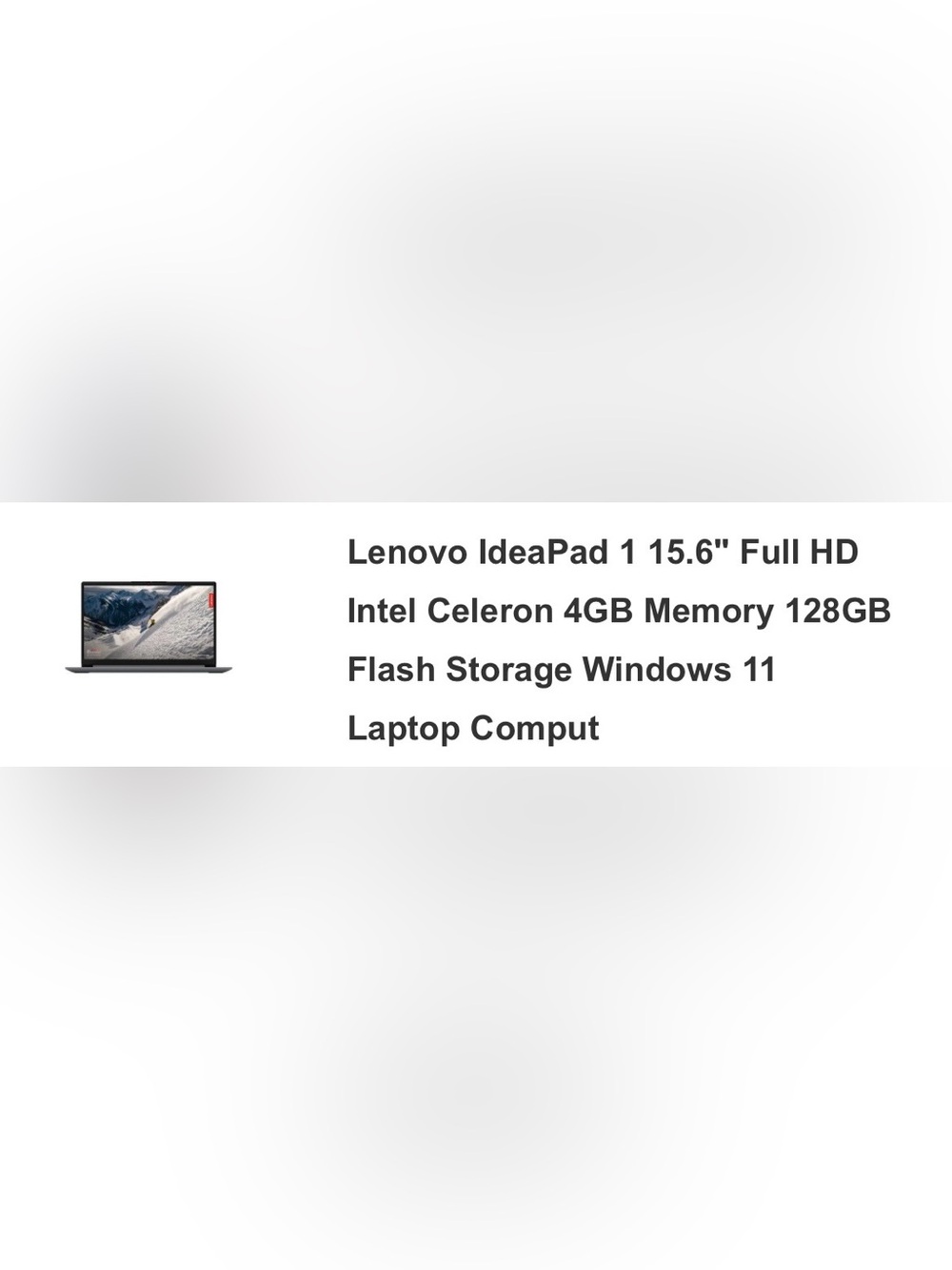 Lenovo Laptop silver grey Textured Finish